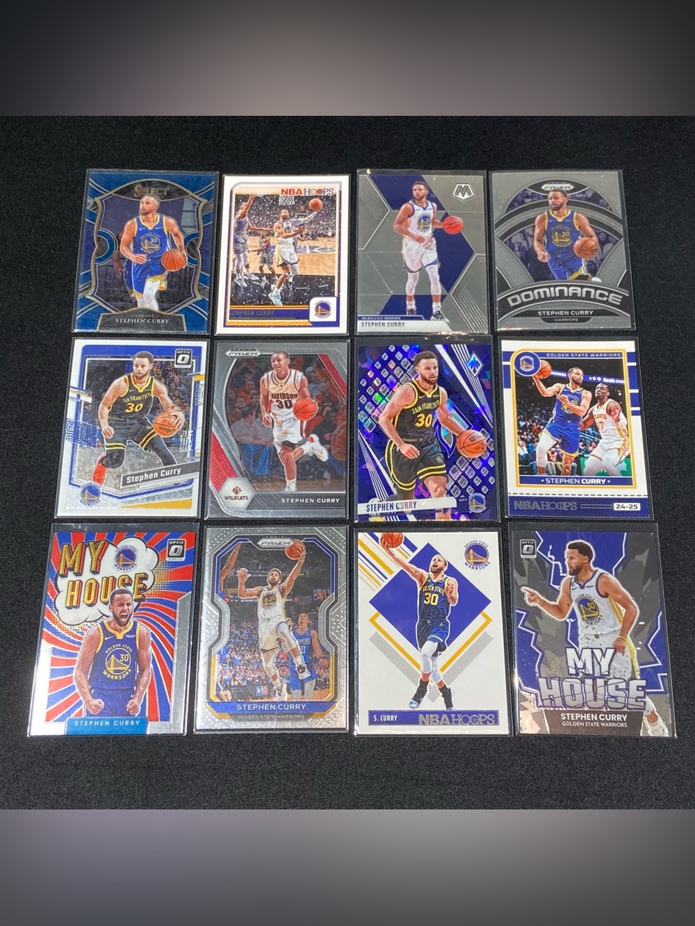 STEPHEN CURRY Basketball Card Lot Of 12ea Golden State Warriors